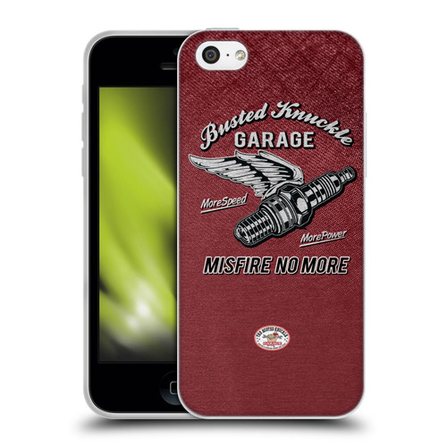Busted Knuckle Garage Graphics Misfire Soft Gel Case for Apple iPhone 5c