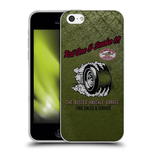 Busted Knuckle Garage Graphics Tire Soft Gel Case for Apple iPhone 5c