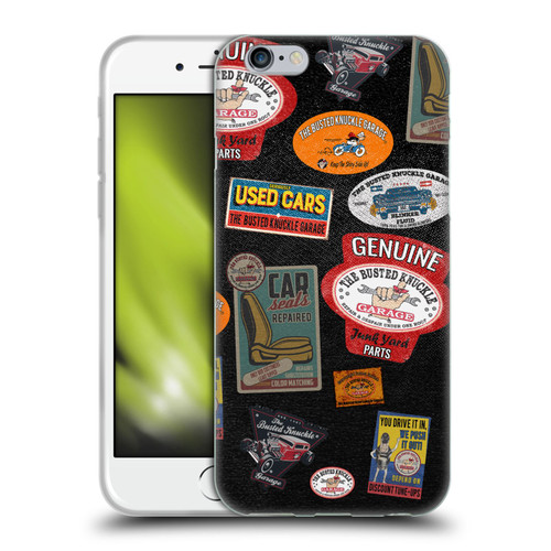 Busted Knuckle Garage Graphics Patches Soft Gel Case for Apple iPhone 6 / iPhone 6s