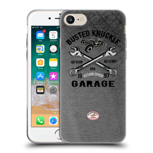 Busted Knuckle Garage Graphics No Scar Soft Gel Case for Apple iPhone 7 / 8 / SE 2020 & 2022