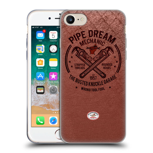 Busted Knuckle Garage Graphics Pipe Dream Soft Gel Case for Apple iPhone 7 / 8 / SE 2020 & 2022