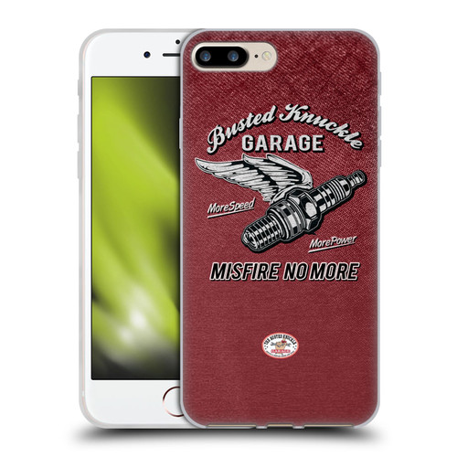Busted Knuckle Garage Graphics Misfire Soft Gel Case for Apple iPhone 7 Plus / iPhone 8 Plus