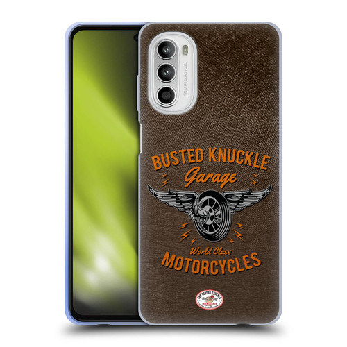 Busted Knuckle Garage Graphics Motorcycles Soft Gel Case for Motorola Moto G52