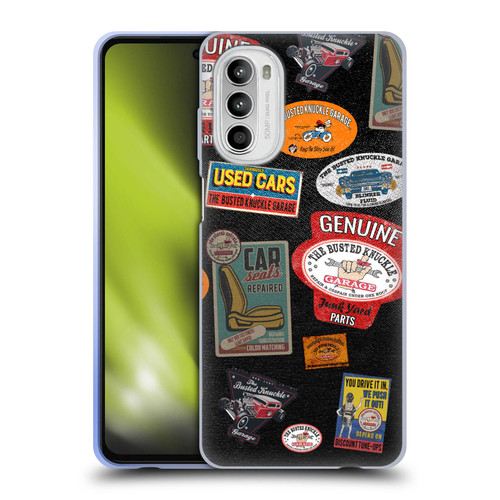 Busted Knuckle Garage Graphics Patches Soft Gel Case for Motorola Moto G52