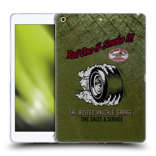 Busted Knuckle Garage Graphics Tire Soft Gel Case for Apple iPad 10.2 2019/2020/2021