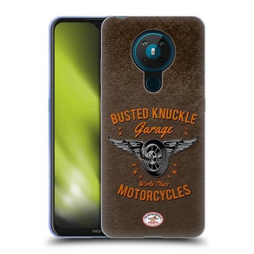 Busted Knuckle Garage Graphics Motorcycles Soft Gel Case for Nokia 5.3