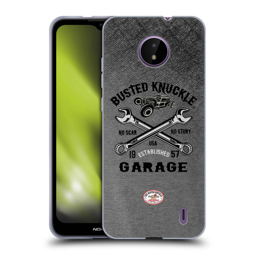 Busted Knuckle Garage Graphics No Scar Soft Gel Case for Nokia C10 / C20