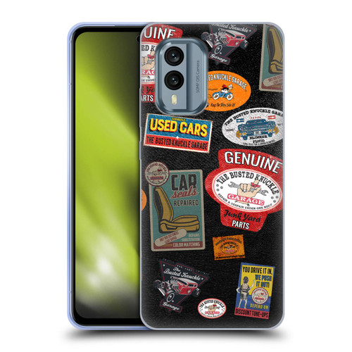 Busted Knuckle Garage Graphics Patches Soft Gel Case for Nokia X30