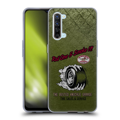 Busted Knuckle Garage Graphics Tire Soft Gel Case for OPPO Find X2 Lite 5G