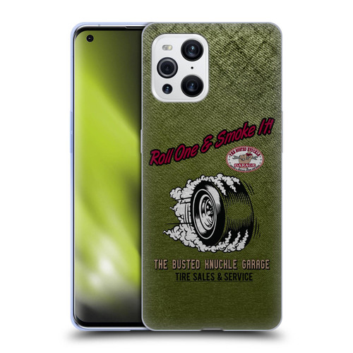 Busted Knuckle Garage Graphics Tire Soft Gel Case for OPPO Find X3 / Pro