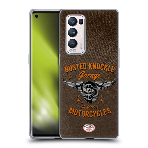 Busted Knuckle Garage Graphics Motorcycles Soft Gel Case for OPPO Find X3 Neo / Reno5 Pro+ 5G