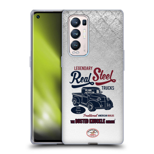 Busted Knuckle Garage Graphics Real Steel Soft Gel Case for OPPO Find X3 Neo / Reno5 Pro+ 5G