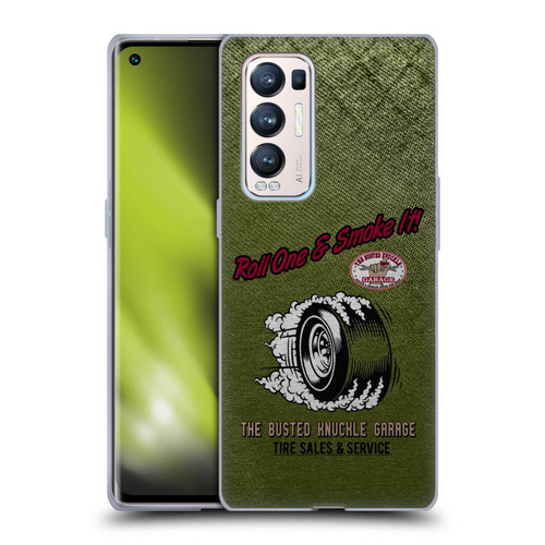 Busted Knuckle Garage Graphics Tire Soft Gel Case for OPPO Find X3 Neo / Reno5 Pro+ 5G
