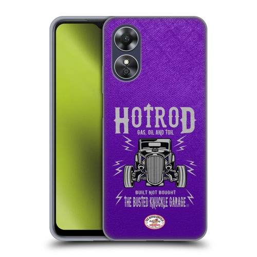Busted Knuckle Garage Graphics Hot Rod Soft Gel Case for OPPO A17