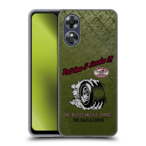 Busted Knuckle Garage Graphics Tire Soft Gel Case for OPPO A17