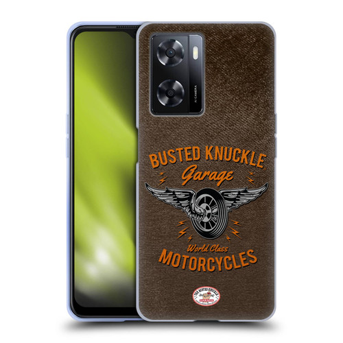 Busted Knuckle Garage Graphics Motorcycles Soft Gel Case for OPPO A57s