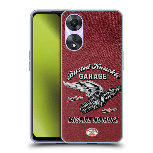 Busted Knuckle Garage Graphics Misfire Soft Gel Case for OPPO A78 4G
