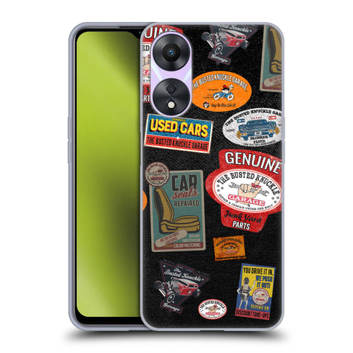 Busted Knuckle Garage Graphics Patches Soft Gel Case for OPPO A78 4G