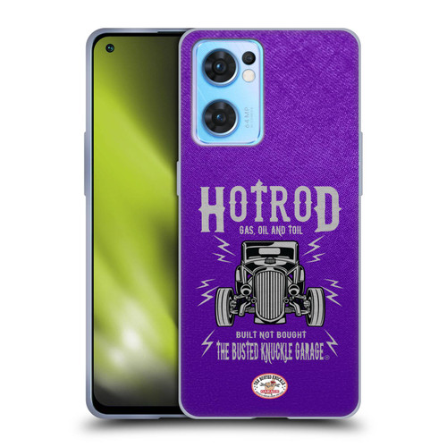 Busted Knuckle Garage Graphics Hot Rod Soft Gel Case for OPPO Reno7 5G / Find X5 Lite