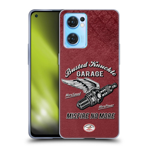 Busted Knuckle Garage Graphics Misfire Soft Gel Case for OPPO Reno7 5G / Find X5 Lite