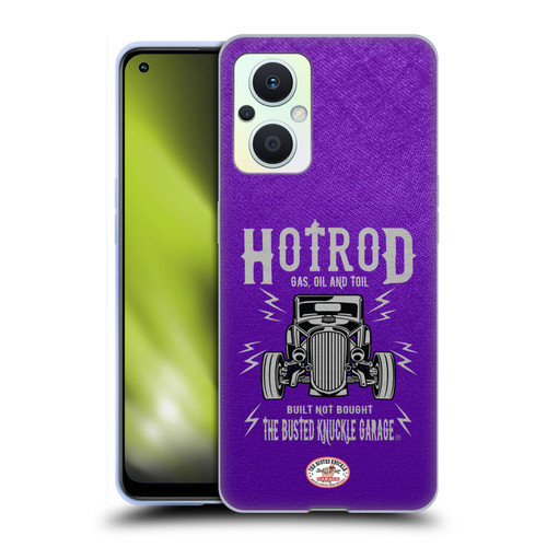 Busted Knuckle Garage Graphics Hot Rod Soft Gel Case for OPPO Reno8 Lite