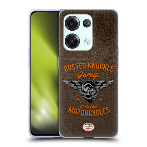 Busted Knuckle Garage Graphics Motorcycles Soft Gel Case for OPPO Reno8 Pro