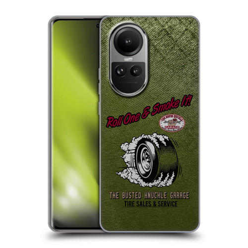 Busted Knuckle Garage Graphics Tire Soft Gel Case for OPPO Reno10 5G / Reno10 Pro 5G