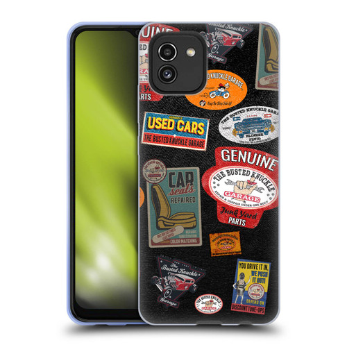 Busted Knuckle Garage Graphics Patches Soft Gel Case for Samsung Galaxy A03 (2021)