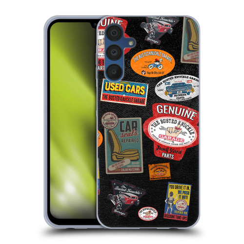 Busted Knuckle Garage Graphics Patches Soft Gel Case for Samsung Galaxy A15