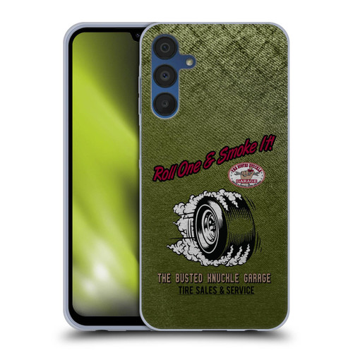 Busted Knuckle Garage Graphics Tire Soft Gel Case for Samsung Galaxy A15