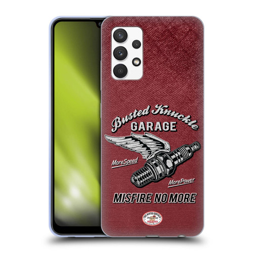 Busted Knuckle Garage Graphics Misfire Soft Gel Case for Samsung Galaxy A32 (2021)