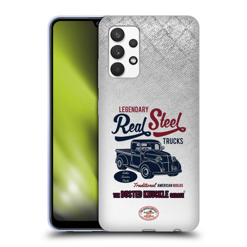 Busted Knuckle Garage Graphics Real Steel Soft Gel Case for Samsung Galaxy A32 (2021)