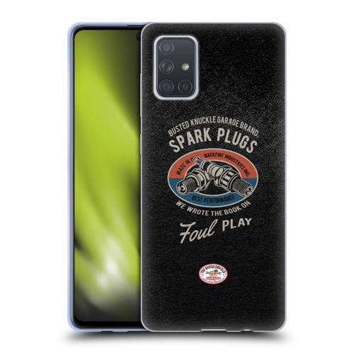 Busted Knuckle Garage Graphics Spark Plugs Soft Gel Case for Samsung Galaxy A71 (2019)