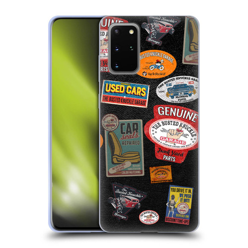 Busted Knuckle Garage Graphics Patches Soft Gel Case for Samsung Galaxy S20+ / S20+ 5G
