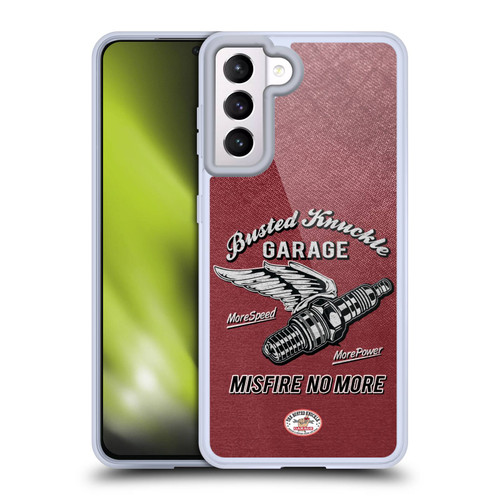 Busted Knuckle Garage Graphics Misfire Soft Gel Case for Samsung Galaxy S21 5G