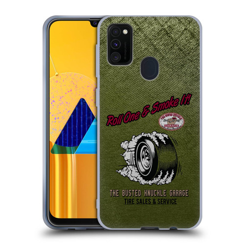 Busted Knuckle Garage Graphics Tire Soft Gel Case for Samsung Galaxy M30s (2019)/M21 (2020)