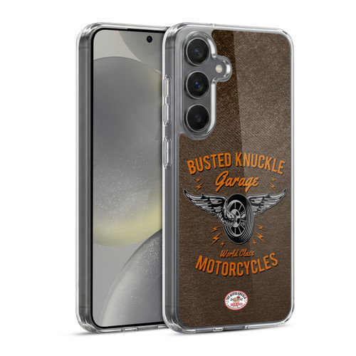 Busted Knuckle Garage Graphics Motorcycles Soft Gel Case for Samsung Galaxy S24 5G & MagSafe
