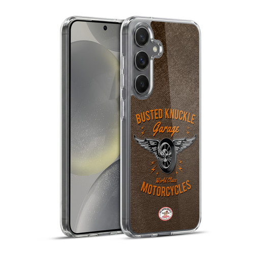 Busted Knuckle Garage Graphics Motorcycles Soft Gel Case for Samsung Galaxy S24+ 5G & MagSafe