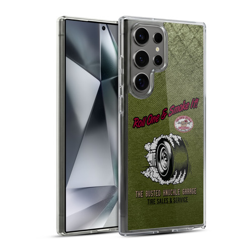 Busted Knuckle Garage Graphics Tire Soft Gel Case for Samsung Galaxy S24 Ultra 5G & MagSafe