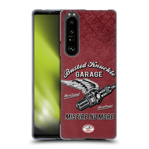 Busted Knuckle Garage Graphics Misfire Soft Gel Case for Sony Xperia 1 III