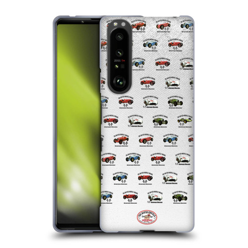 Busted Knuckle Garage Graphics Pattern Soft Gel Case for Sony Xperia 1 III