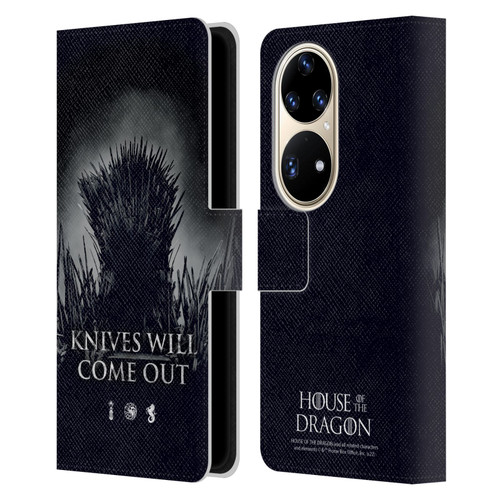 House Of The Dragon: Television Series Art Knives Will Come Out Leather Book Wallet Case Cover For Huawei P50 Pro