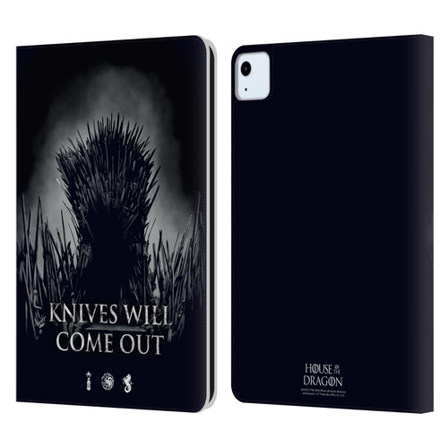 House Of The Dragon: Television Series Art Knives Will Come Out Leather Book Wallet Case Cover For Apple iPad Air 2020 / 2022