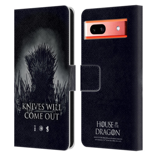 House Of The Dragon: Television Series Art Knives Will Come Out Leather Book Wallet Case Cover For Google Pixel 7a