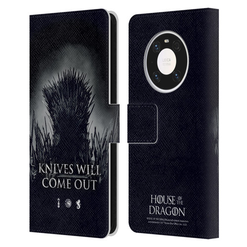 House Of The Dragon: Television Series Art Knives Will Come Out Leather Book Wallet Case Cover For Huawei Mate 40 Pro 5G