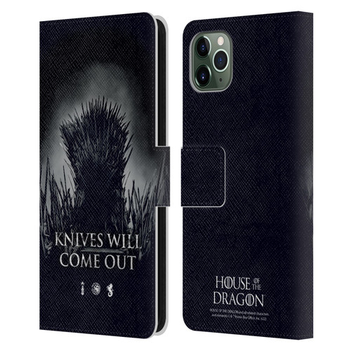 House Of The Dragon: Television Series Art Knives Will Come Out Leather Book Wallet Case Cover For Apple iPhone 11 Pro Max