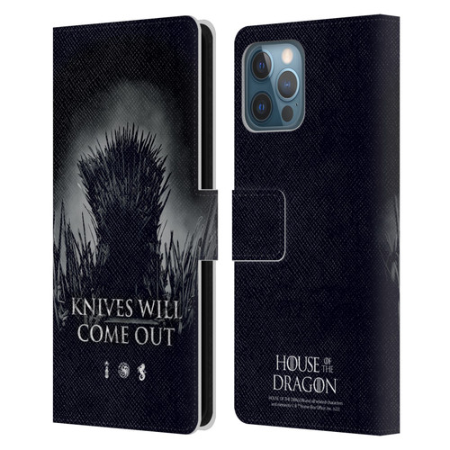 House Of The Dragon: Television Series Art Knives Will Come Out Leather Book Wallet Case Cover For Apple iPhone 12 Pro Max