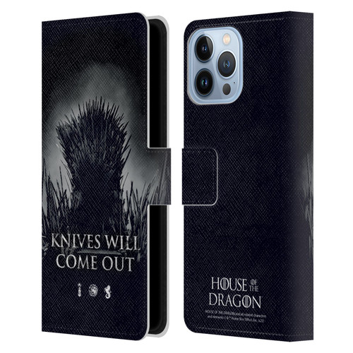 House Of The Dragon: Television Series Art Knives Will Come Out Leather Book Wallet Case Cover For Apple iPhone 13 Pro Max