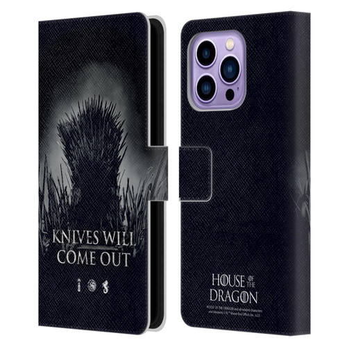 House Of The Dragon: Television Series Art Knives Will Come Out Leather Book Wallet Case Cover For Apple iPhone 14 Pro Max