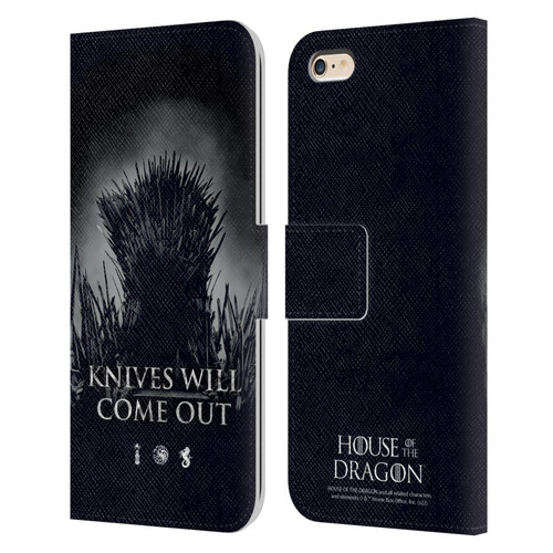House Of The Dragon: Television Series Art Knives Will Come Out Leather Book Wallet Case Cover For Apple iPhone 6 Plus / iPhone 6s Plus